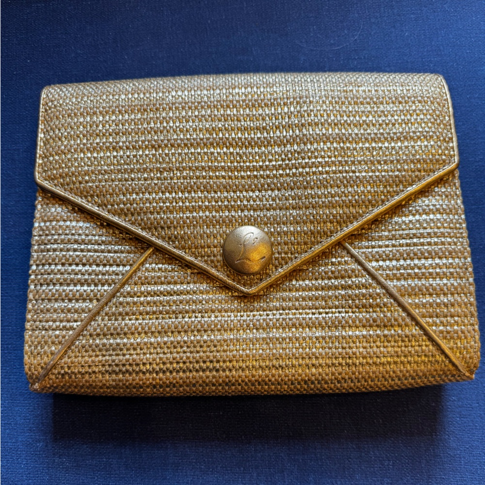 L’Wren Scott Gold Straw Bag